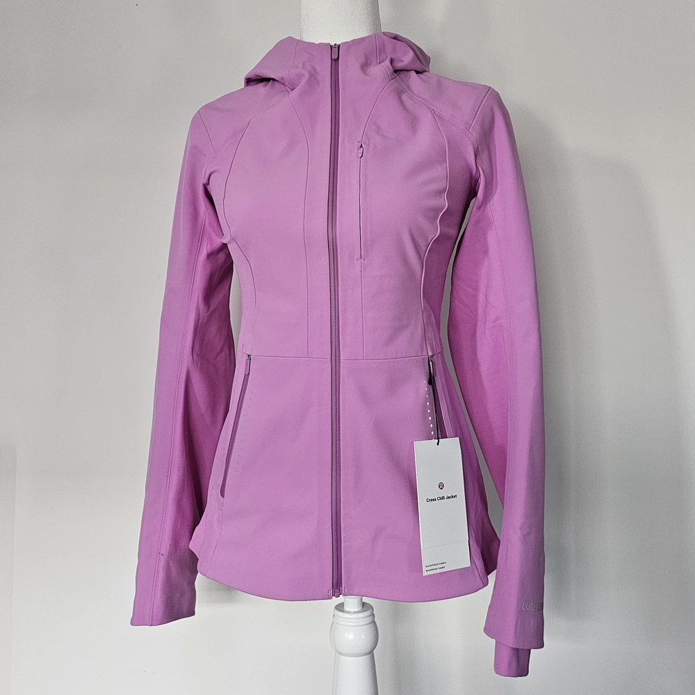 Lululemon Cross Chill Jacket *RepelShell | size 6 | Dahlia Mauve